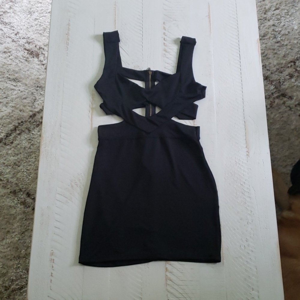 Black cut out Party dress